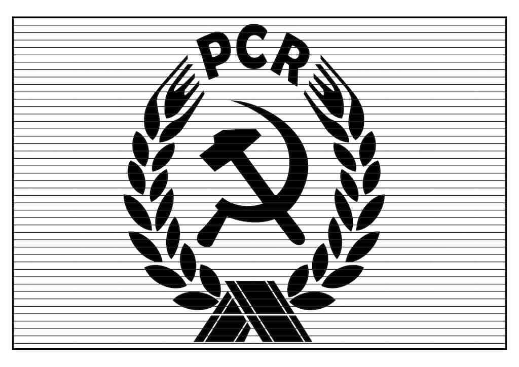 Flag of the Romanian Communist Party - Tactile Images Encyclopedia