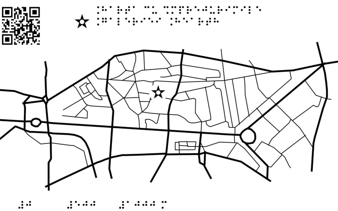 Harta cu împrejurimile Galeriei Hearth