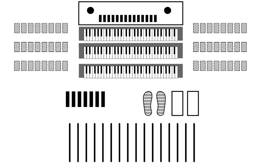 organ detail - keyboard