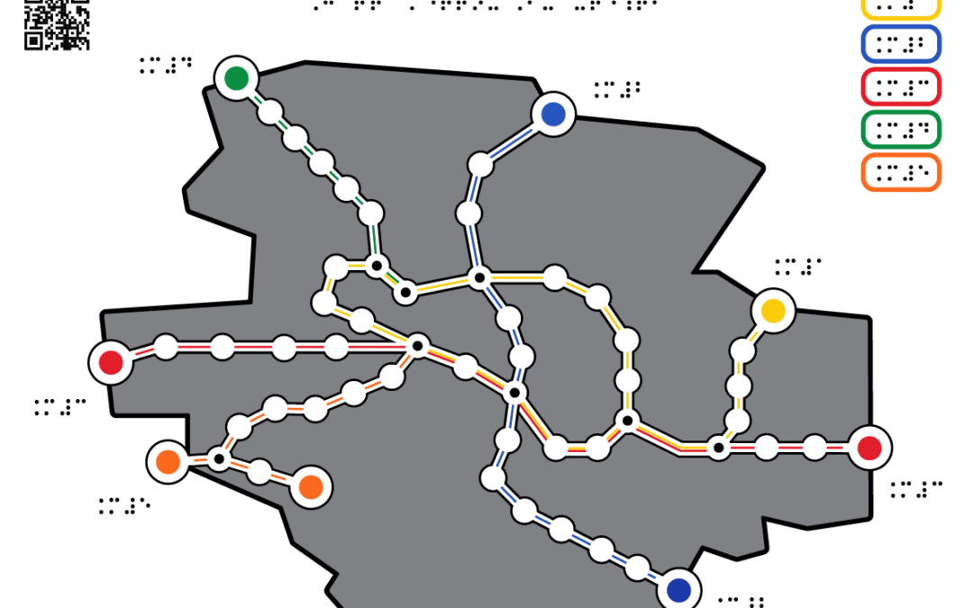 Subway Map colored A3